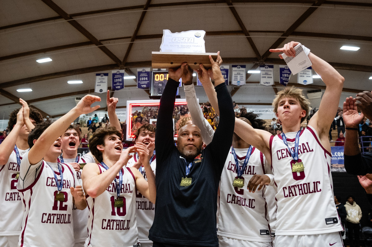 Central Catholic Roosevelt 6A Oregon boys basketball final 2024 Naji Saker-304