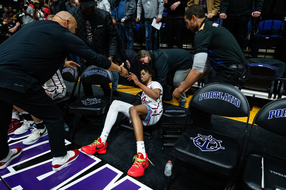 Central Catholic Roosevelt 6A Oregon boys basketball final 2024 Naji Saker-299