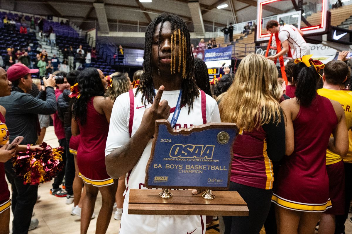 Central Catholic Roosevelt 6A Oregon boys basketball final 2024 Naji Saker-323