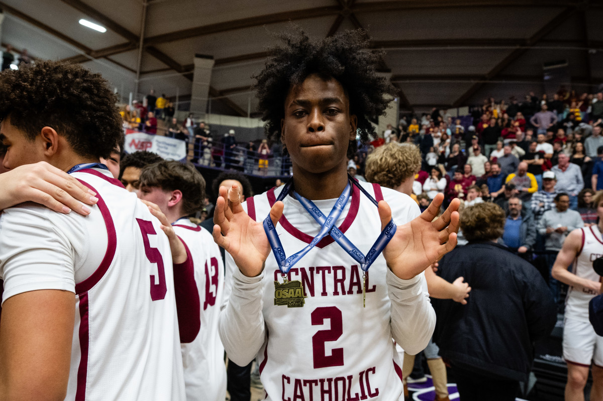 Central Catholic Roosevelt 6A Oregon boys basketball final 2024 Naji Saker-319