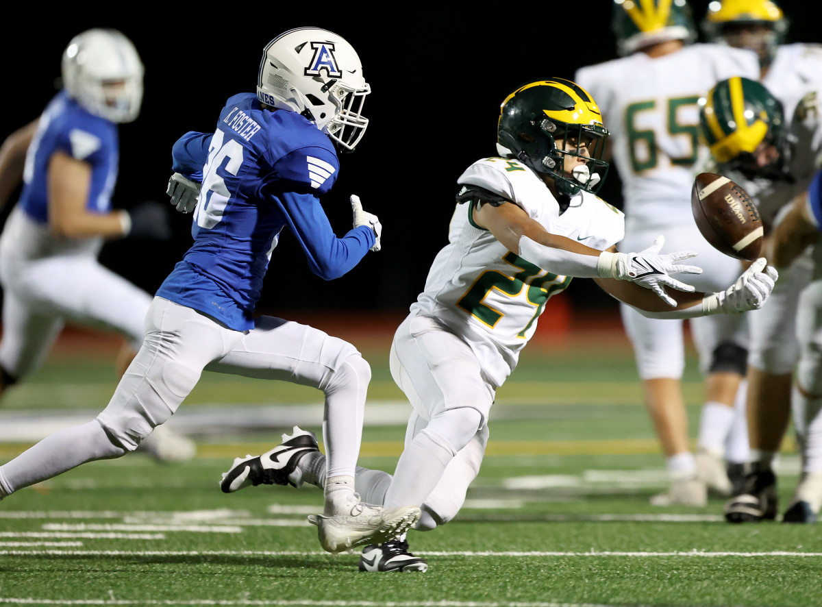 Matthew Garibaldi (24) goes after loose ball for San Ramon Valley