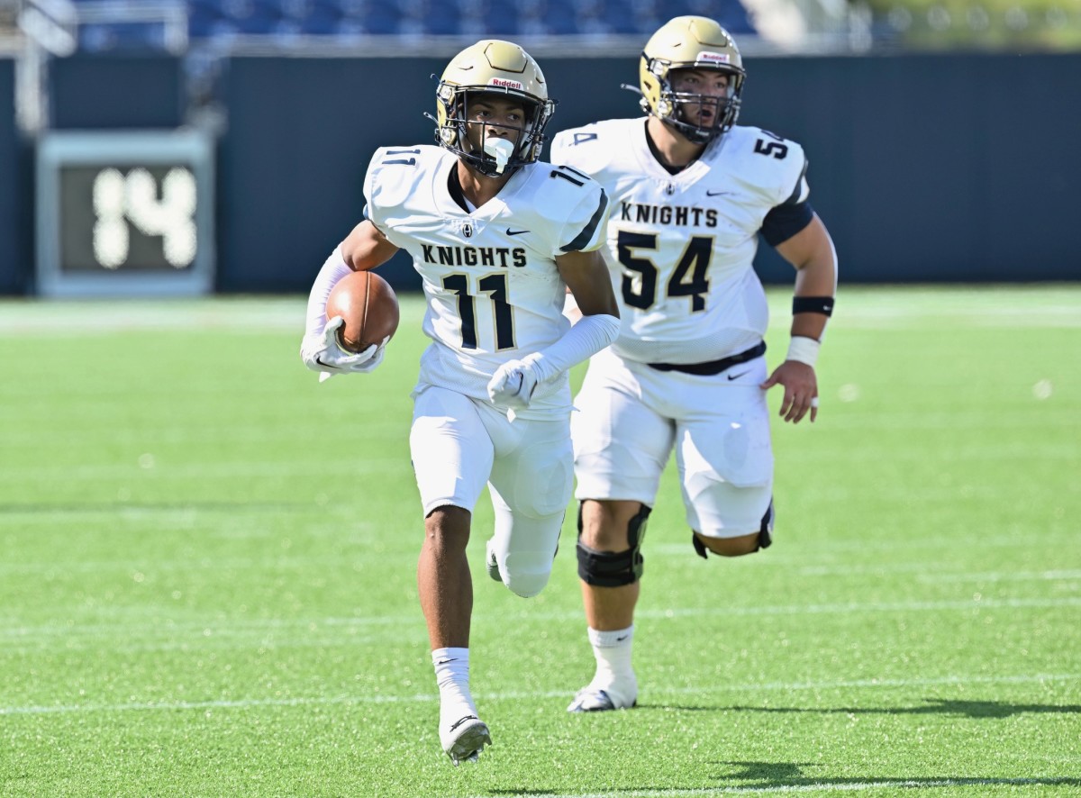 Photo of Archbishop Hoban defensive back Elbert "Rock" Hill IV by Jeff Harwell