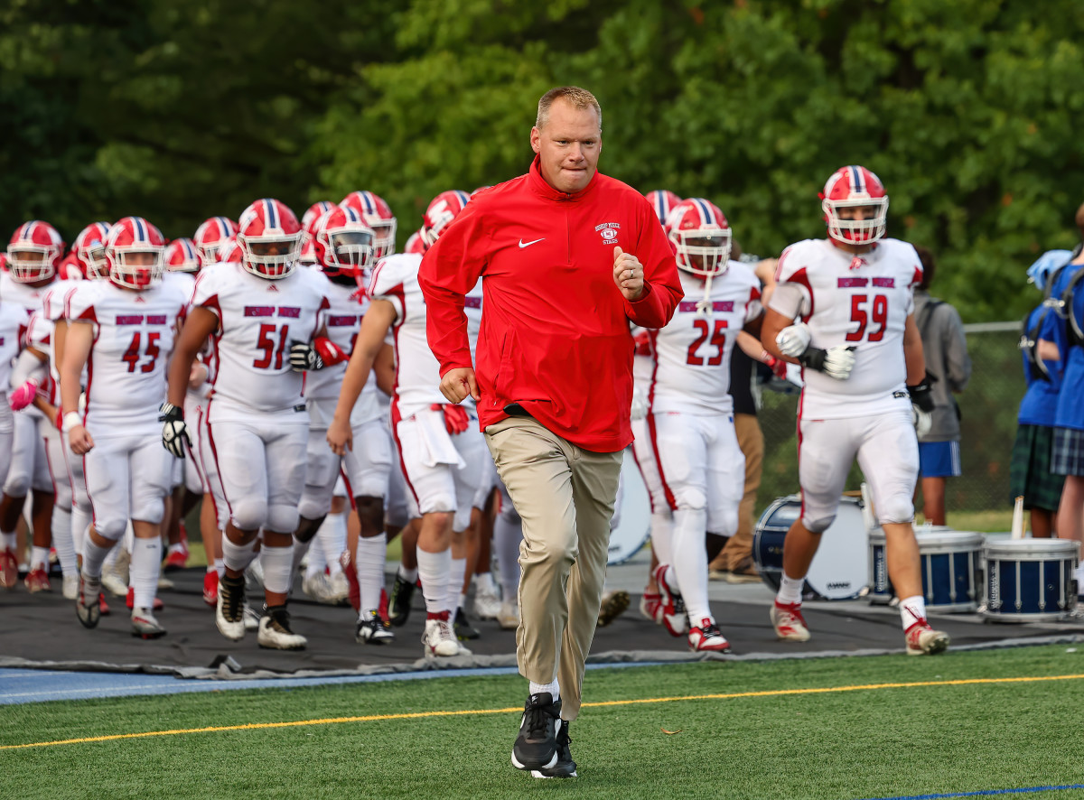 Bishop Miege Kansas at Rockhurst Missouri football 9-22-23 David Smith 23704