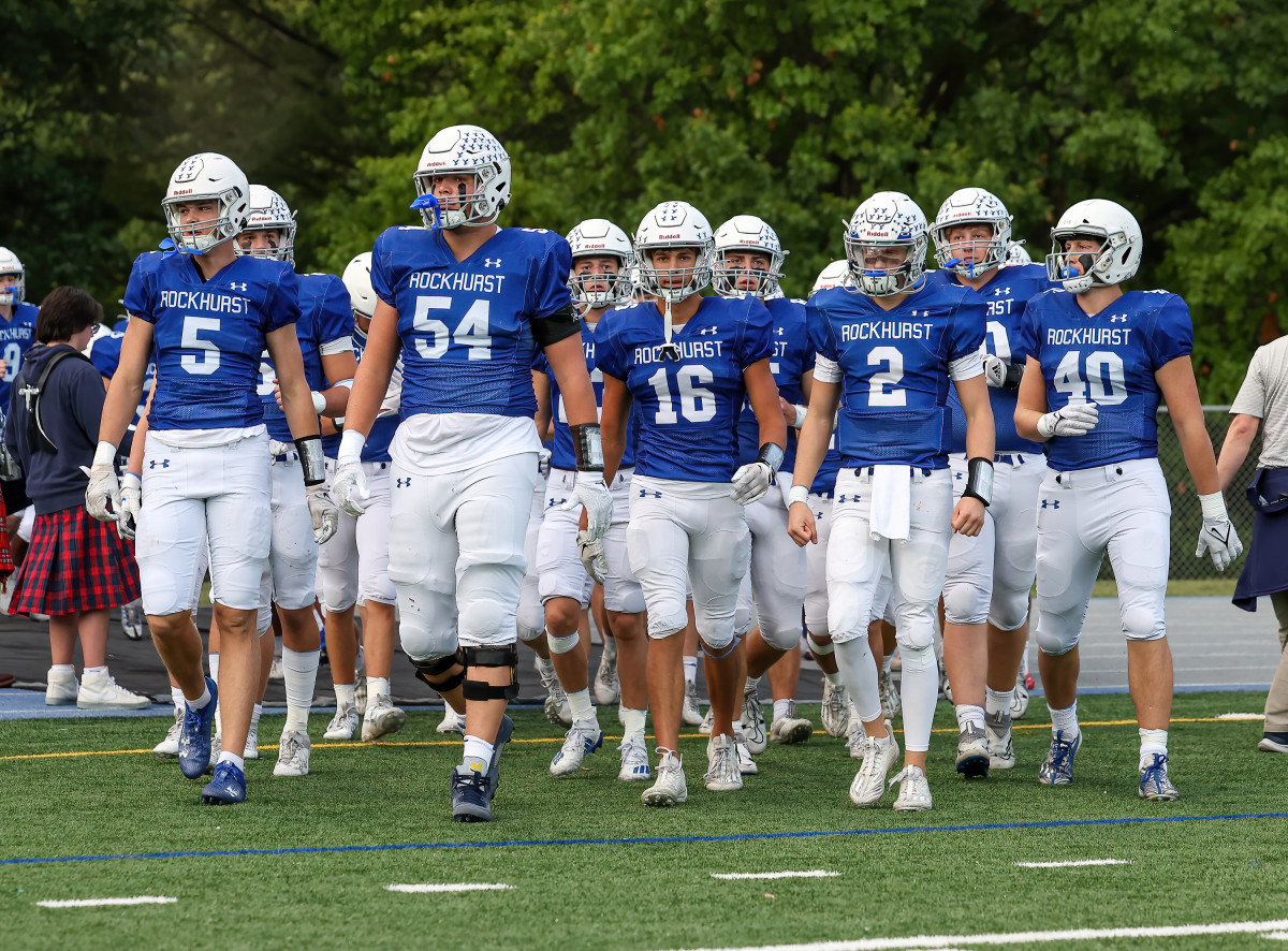 Bishop Miege Kansas at Rockhurst Missouri football 9-22-23 David Smith 23707