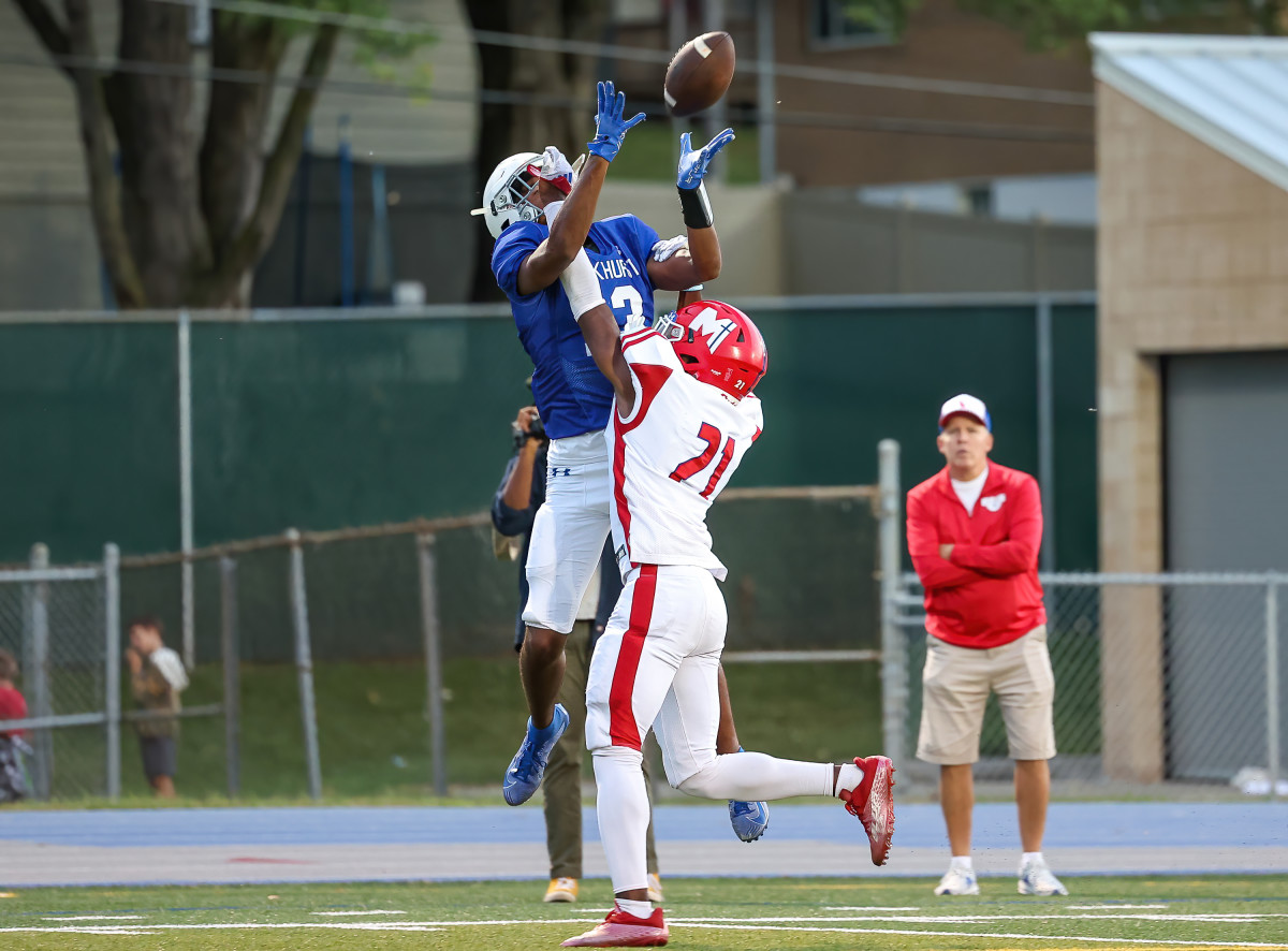 Bishop Miege Kansas at Rockhurst Missouri football 9-22-23 David Smith 23712