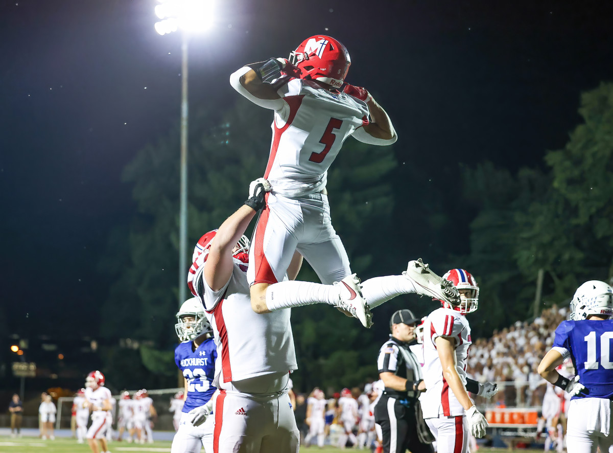 Bishop Miege Kansas at Rockhurst Missouri football 9-22-23 David Smith 23734