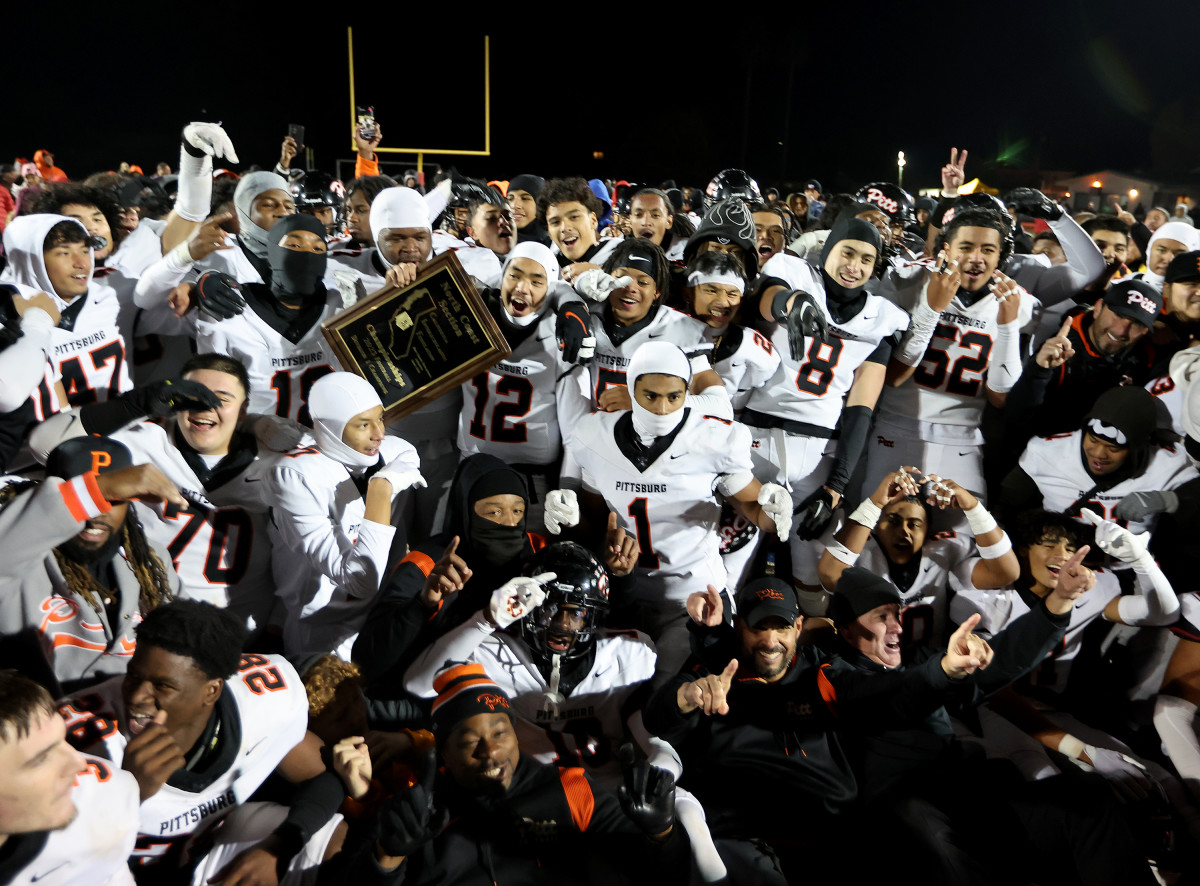 The Pirates celebrate their sixth NCS title and third in a row. 