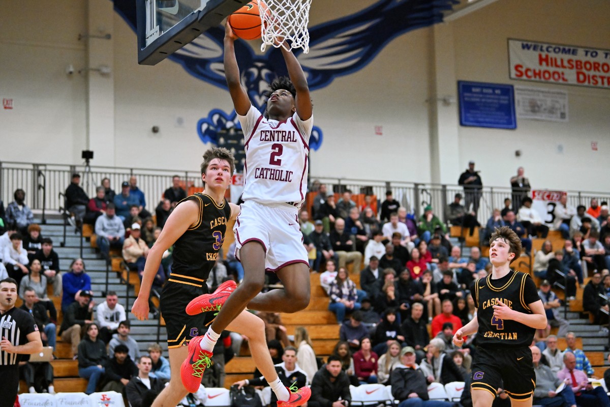 Central Catholic Cascade Christian boys basketball Les Schwab Invitational December 26 2023 Leon Neuschwander 32