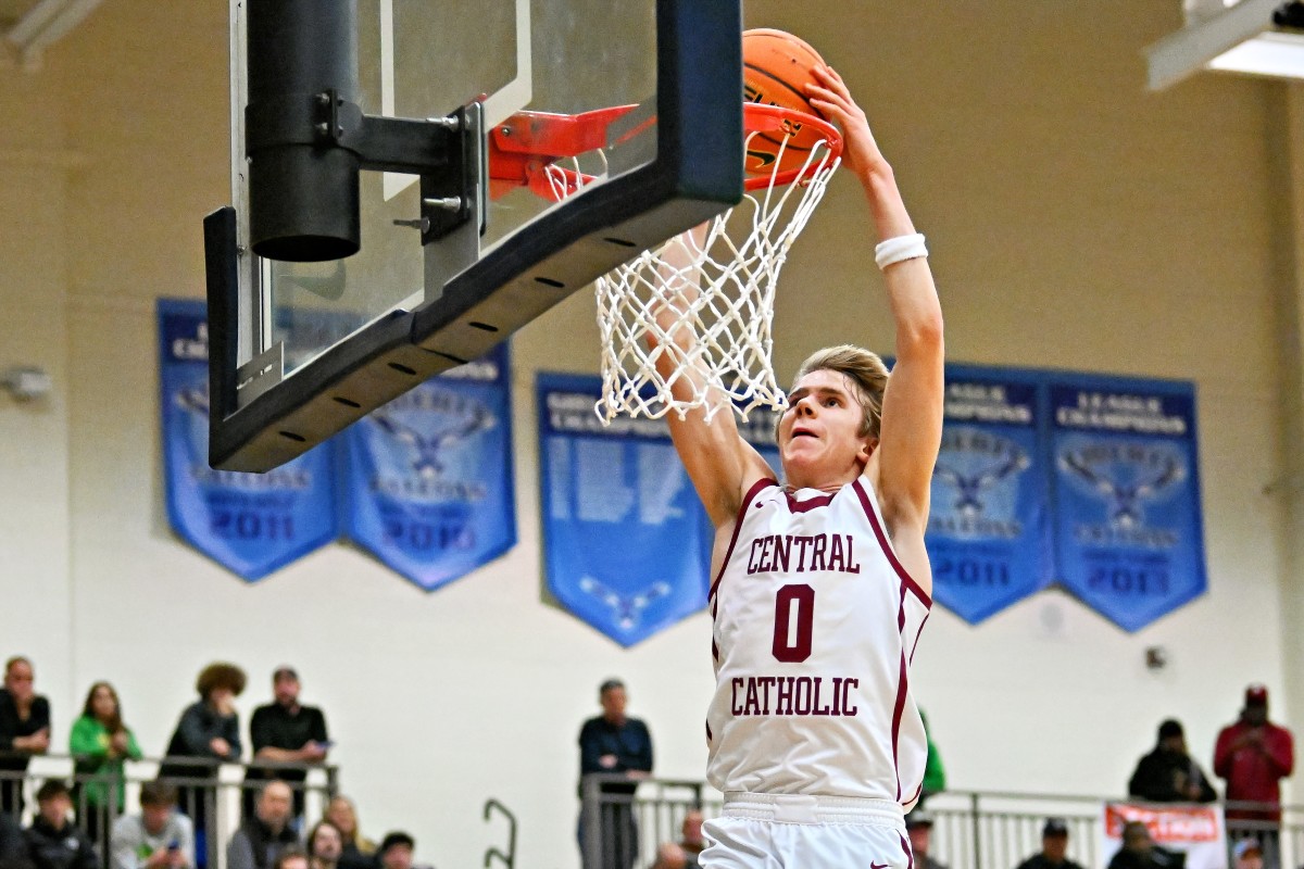 Central Catholic Cascade Christian boys basketball Les Schwab Invitational December 26 2023 Leon Neuschwander 52