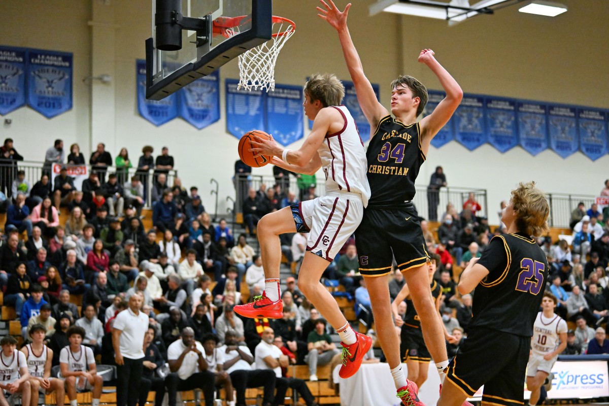 Central Catholic Cascade Christian boys basketball Les Schwab Invitational December 26 2023 Leon Neuschwander 55