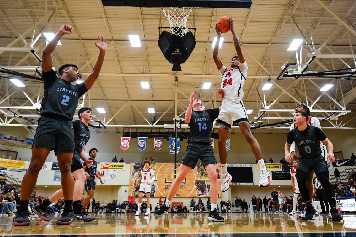 Liberty Harvard Westlake boys basketball Les Schwab Invitational game December 27 2023 Naji Saker-36