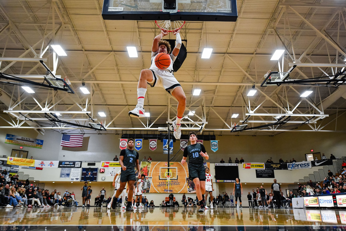 Liberty Harvard Westlake boys basketball Les Schwab Invitational game December 27 2023 Naji Saker-55