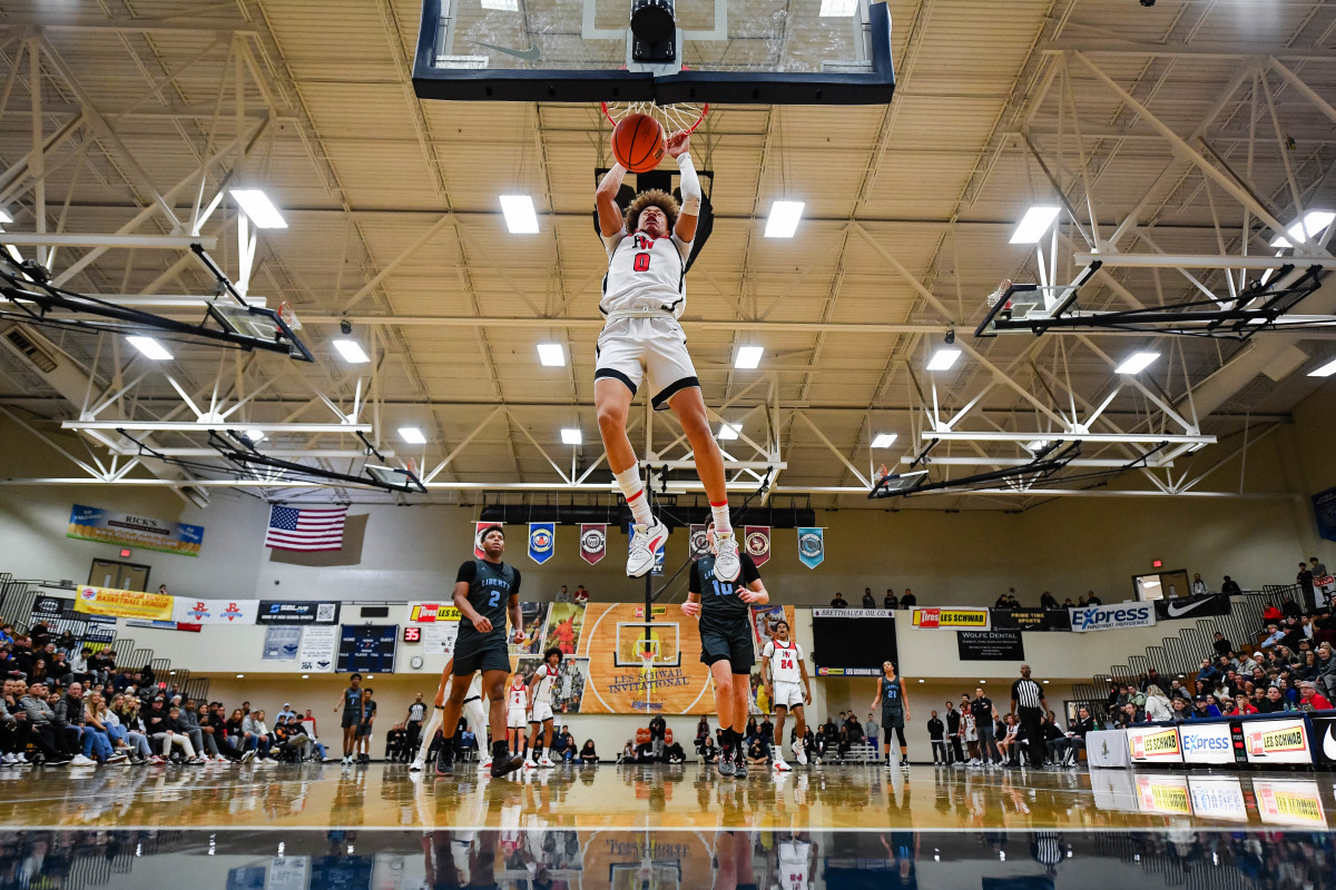 Liberty Harvard Westlake boys basketball Les Schwab Invitational game December 27 2023 Naji Saker-54