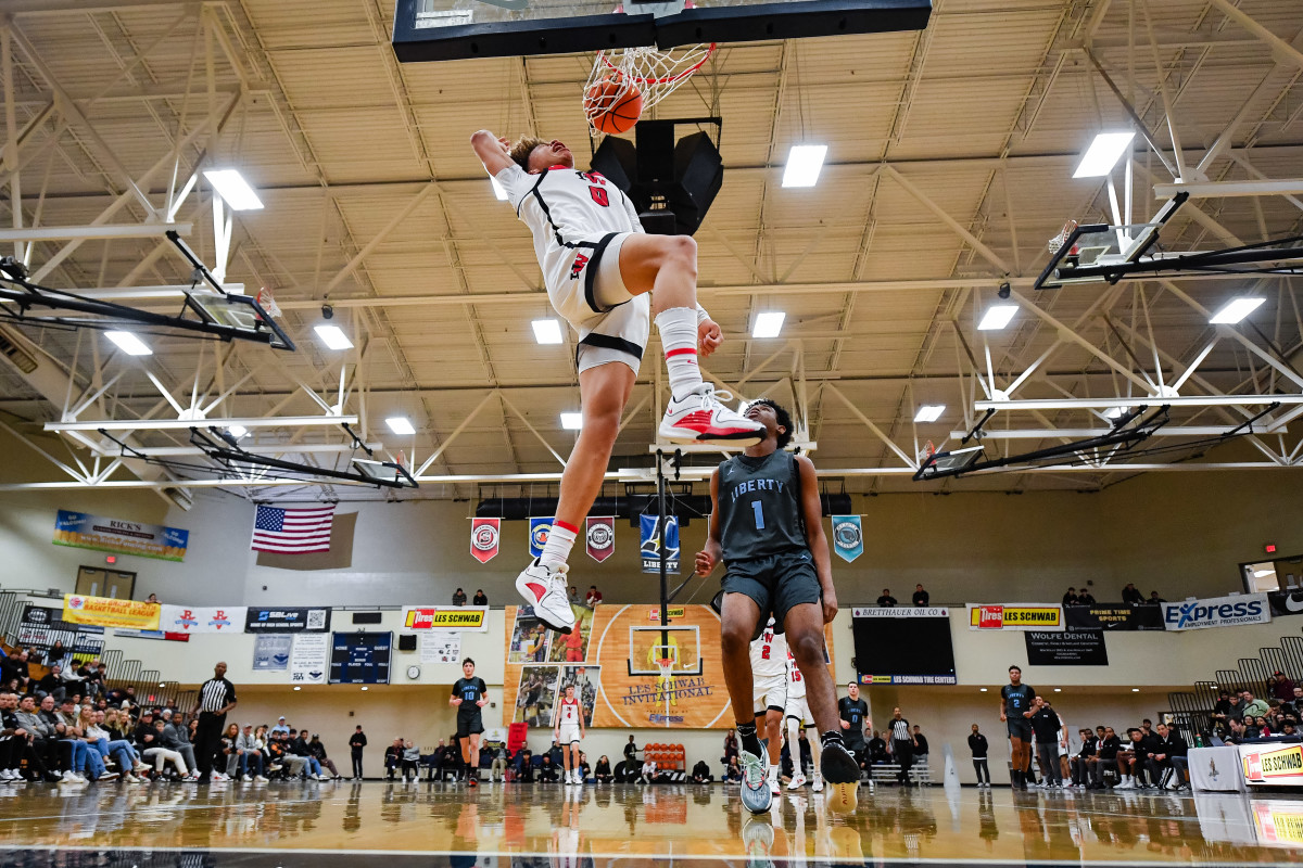 Liberty Harvard Westlake boys basketball Les Schwab Invitational game December 27 2023 Naji Saker-70