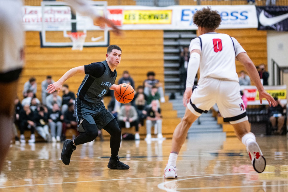 Liberty Harvard Westlake boys basketball Les Schwab Invitational game December 27 2023 Naji Saker-74