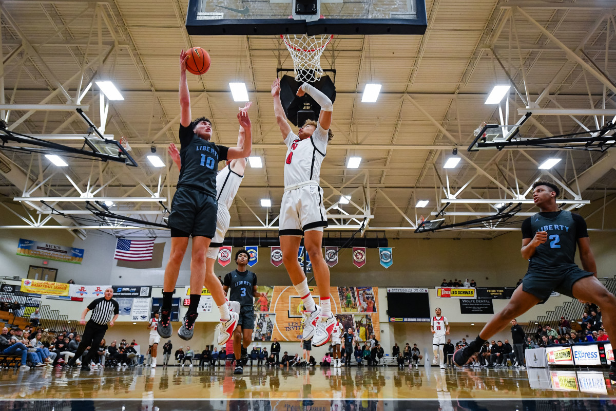 Liberty Harvard Westlake boys basketball Les Schwab Invitational game December 27 2023 Naji Saker-78