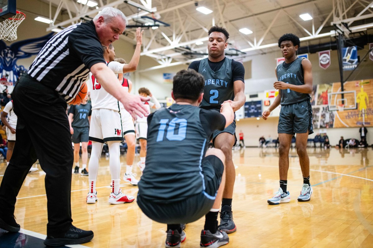 Liberty Harvard Westlake boys basketball Les Schwab Invitational game December 27 2023 Naji Saker-85