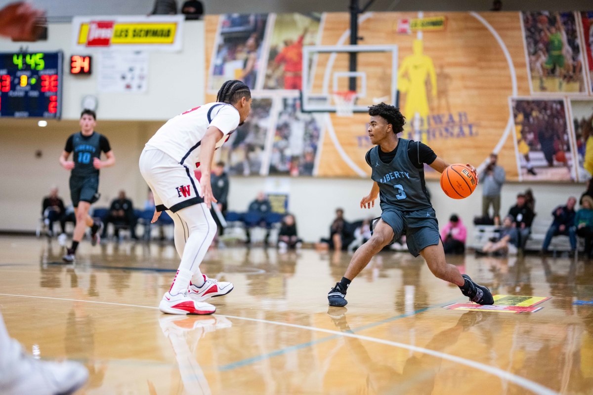 Liberty Harvard Westlake boys basketball Les Schwab Invitational game December 27 2023 Naji Saker-87