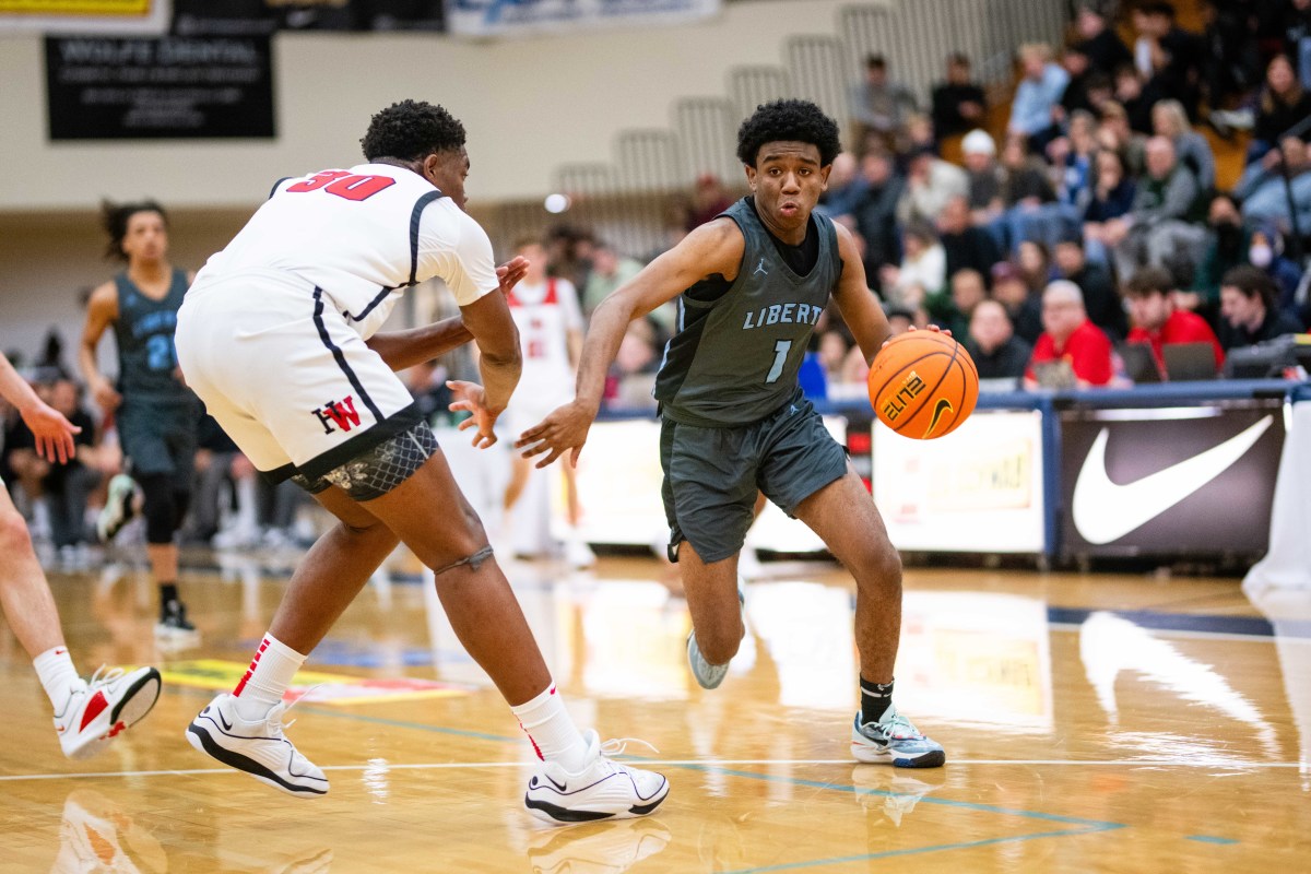 Liberty Harvard Westlake boys basketball Les Schwab Invitational game December 27 2023 Naji Saker-97