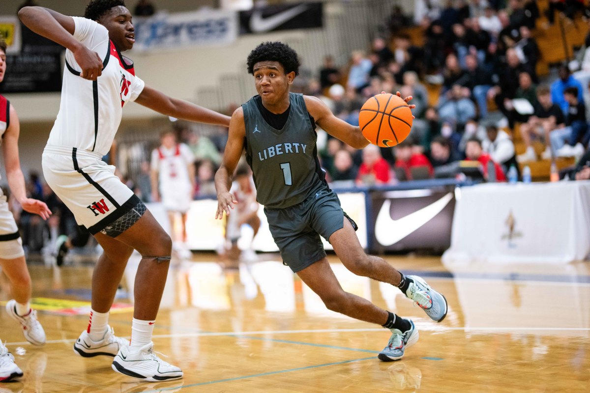 Liberty Harvard Westlake boys basketball Les Schwab Invitational game December 27 2023 Naji Saker-98