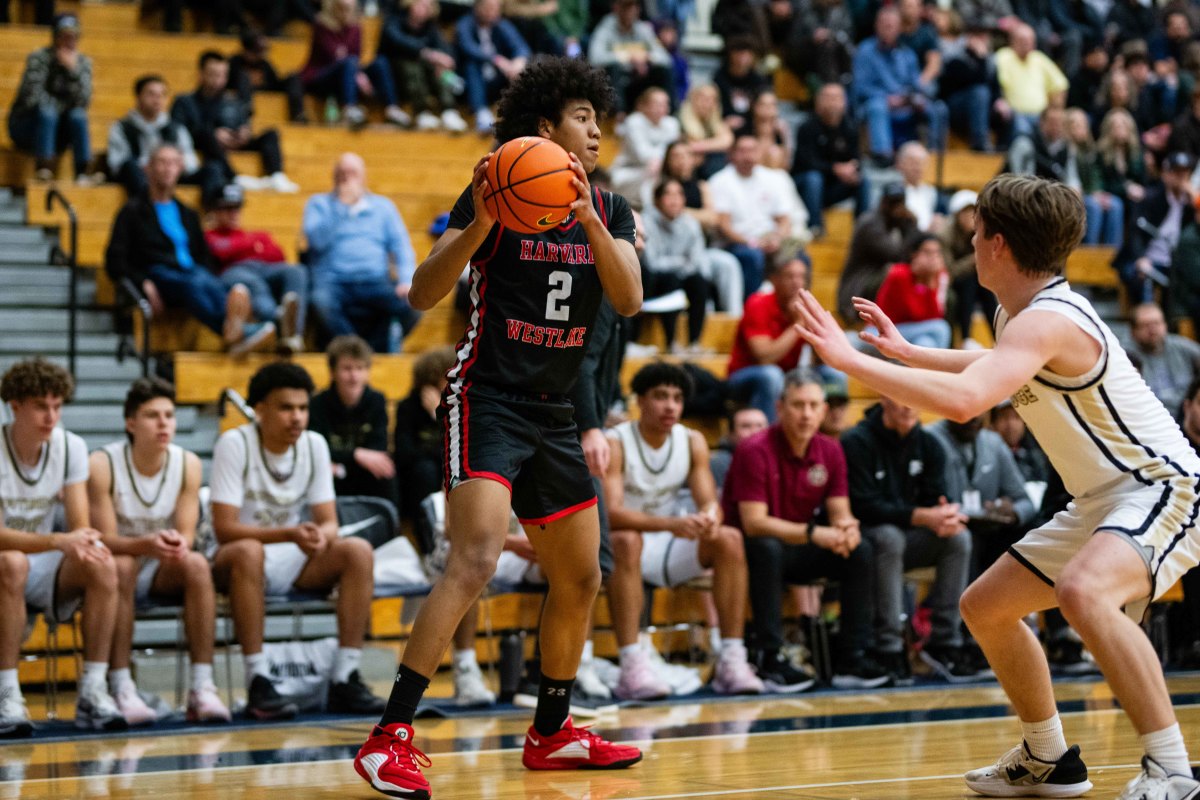 Southridge Harvard Westklake boys basketball Les Schwab Invitational game December 28 2023 Naji Saker-47