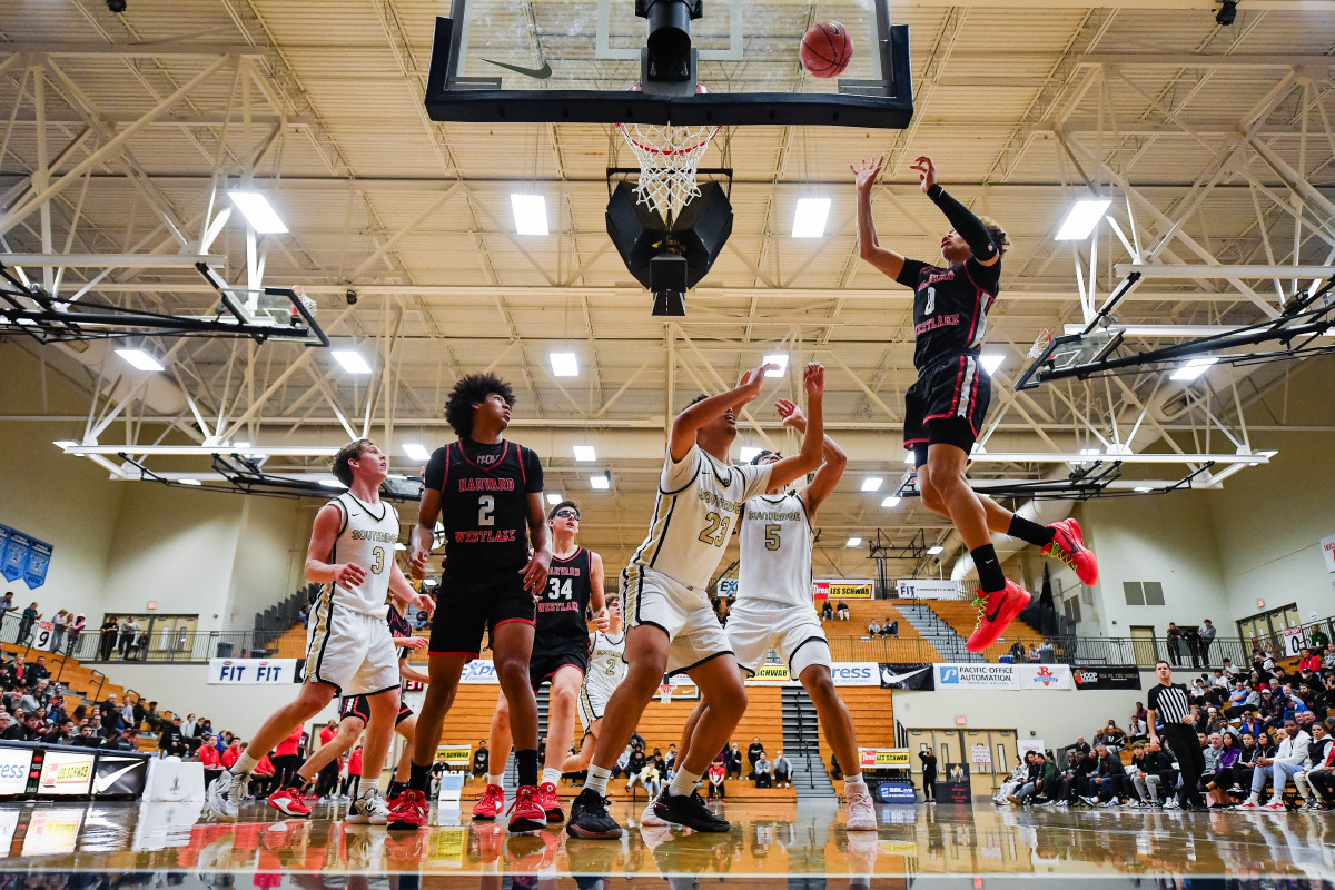 Southridge Harvard Westklake boys basketball Les Schwab Invitational game December 28 2023 Naji Saker-53