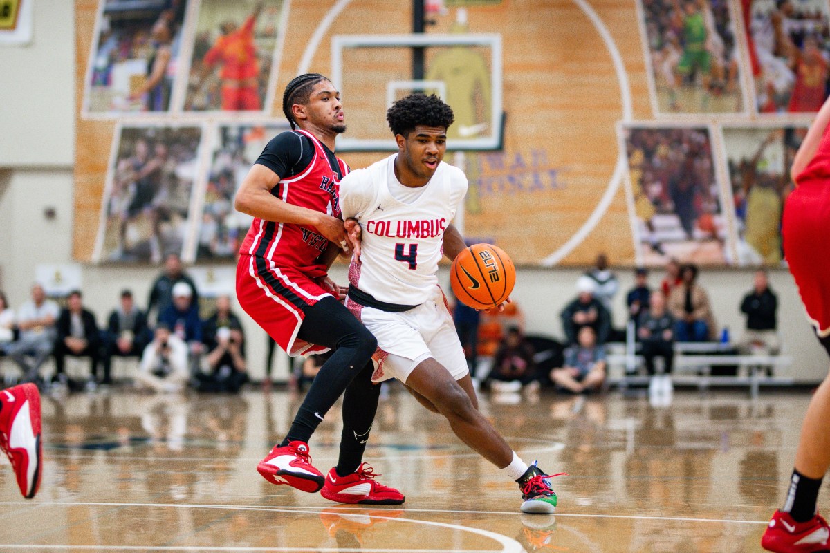 Columbus Harvard Westlake boys basketball Les Schwab Invitational December 30 2023 Naji Saker 2 -Southridge Harvard Westlake boys basketball Les Schwab Invitational postgame December 2023 Naji Saker-220