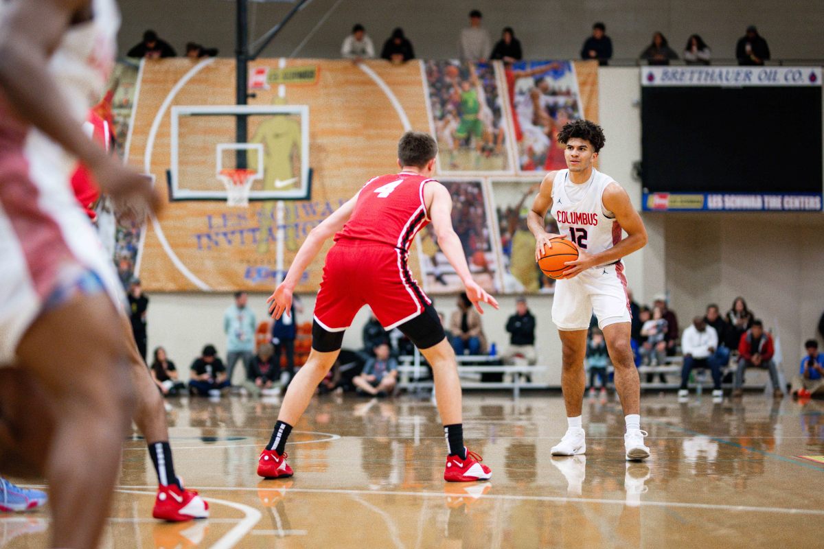 Columbus Harvard Westlake boys basketball Les Schwab Invitational December 30 2023 Naji Saker 2 -Southridge Harvard Westlake boys basketball Les Schwab Invitational postgame December 2023 Naji Saker-222