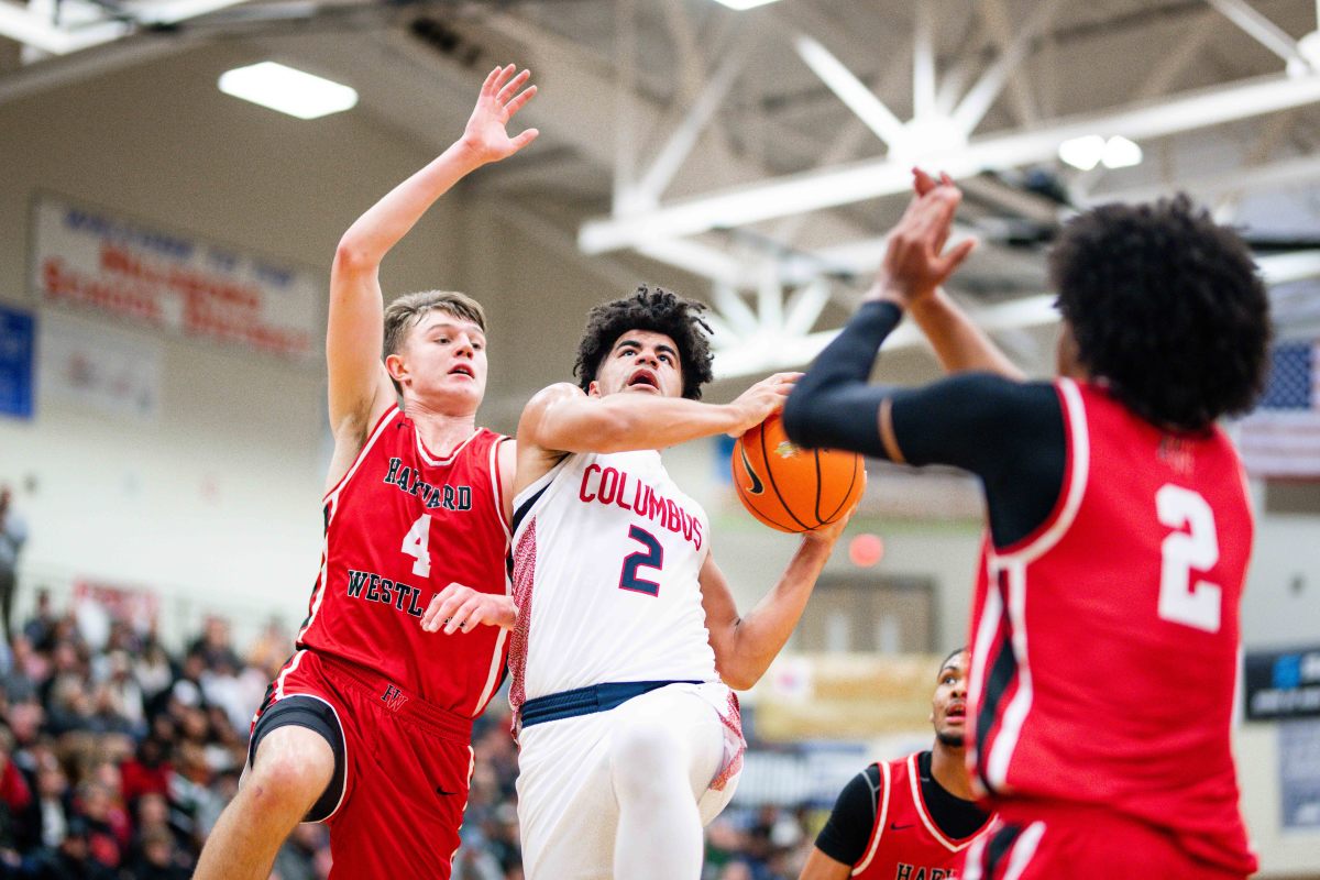 Columbus Harvard Westlake boys basketball Les Schwab Invitational December 30 2023 Naji Saker 2 -Southridge Harvard Westlake boys basketball Les Schwab Invitational postgame December 2023 Naji Saker-226