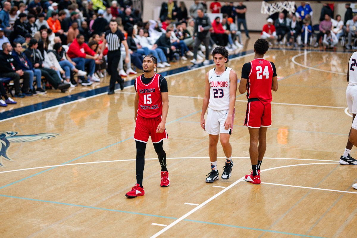 Columbus Harvard Westlake boys basketball Les Schwab Invitational December 30 2023 Naji Saker 2 -Southridge Harvard Westlake boys basketball Les Schwab Invitational postgame December 2023 Naji Saker-280