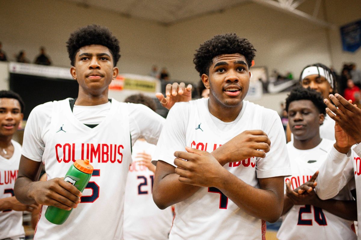 Columbus Harvard Westlake boys basketball Les Schwab Invitational December 30 2023 Naji Saker 2 -Southridge Harvard Westlake boys basketball Les Schwab Invitational postgame December 2023 Naji Saker-404