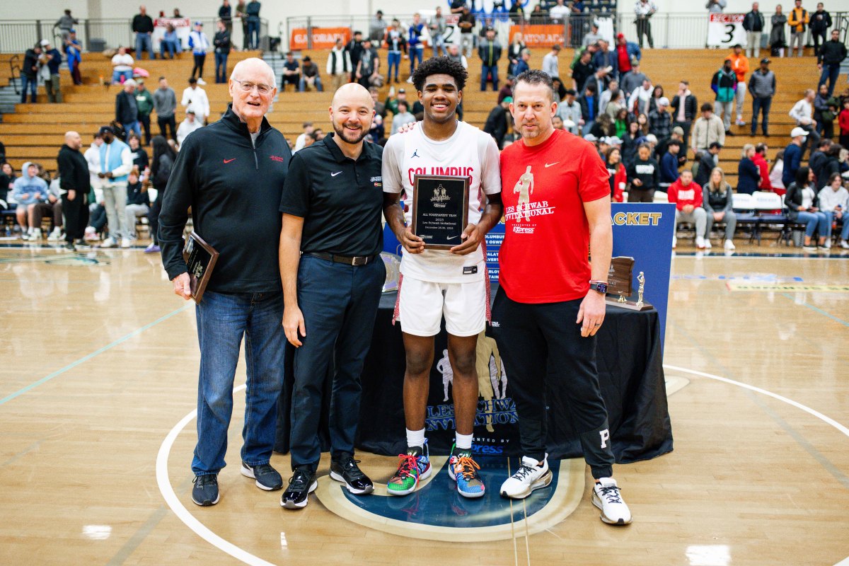 Columbus Harvard Westlake boys basketball Les Schwab Invitational December 30 2023 Naji Saker 2 -Southridge Harvard Westlake boys basketball Les Schwab Invitational postgame December 2023 Naji Saker-411