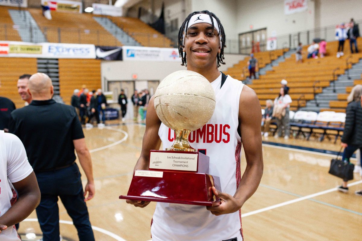 Columbus Harvard Westlake boys basketball Les Schwab Invitational December 30 2023 Naji Saker 2 -Southridge Harvard Westlake boys basketball Les Schwab Invitational postgame December 2023 Naji Saker-439