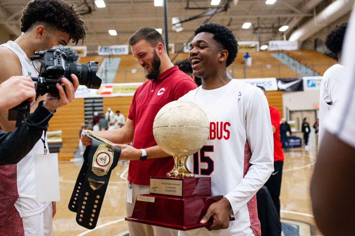 Columbus Harvard Westlake boys basketball Les Schwab Invitational December 30 2023 Naji Saker 2 -Southridge Harvard Westlake boys basketball Les Schwab Invitational postgame December 2023 Naji Saker-435