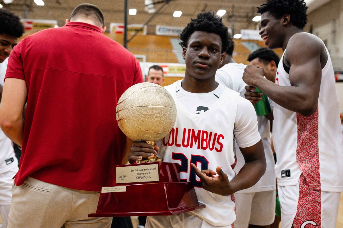 Columbus Harvard Westlake boys basketball Les Schwab Invitational December 30 2023 Naji Saker 2 -Southridge Harvard Westlake boys basketball Les Schwab Invitational postgame December 2023 Naji Saker-440