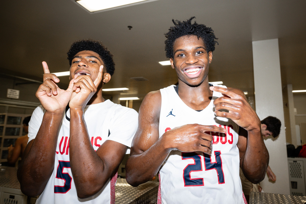 Columbus Harvard Westlake boys basketball Les Schwab Invitational December 30 2023 Naji Saker 2 -Southridge Harvard Westlake boys basketball Les Schwab Invitational postgame December 2023 Naji Saker-455