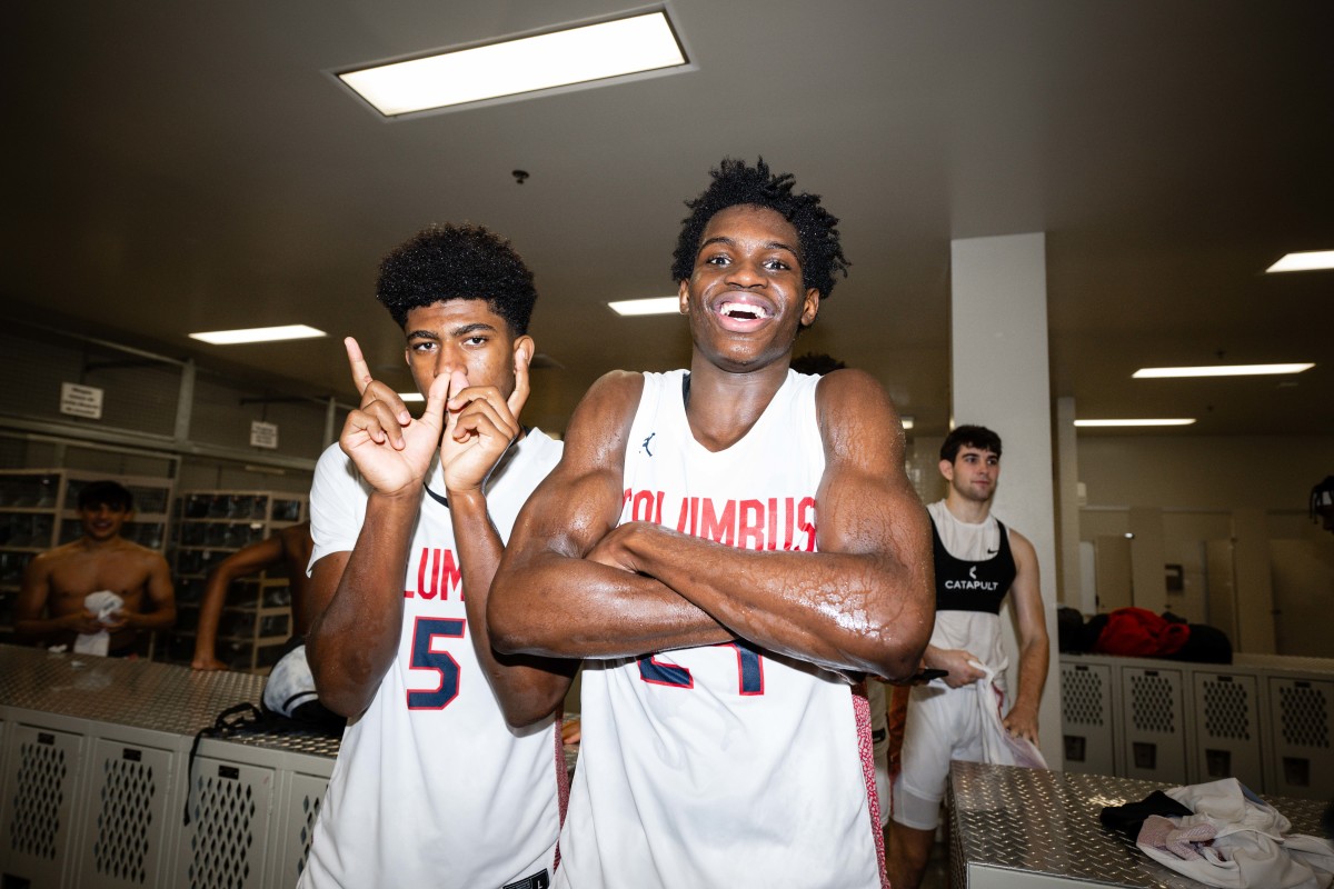 Columbus Harvard Westlake boys basketball Les Schwab Invitational December 30 2023 Naji Saker 2 -Southridge Harvard Westlake boys basketball Les Schwab Invitational postgame December 2023 Naji Saker-458