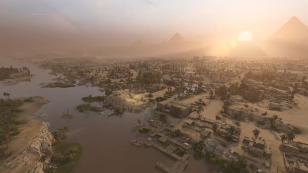 Total War: Pharaoh environment.