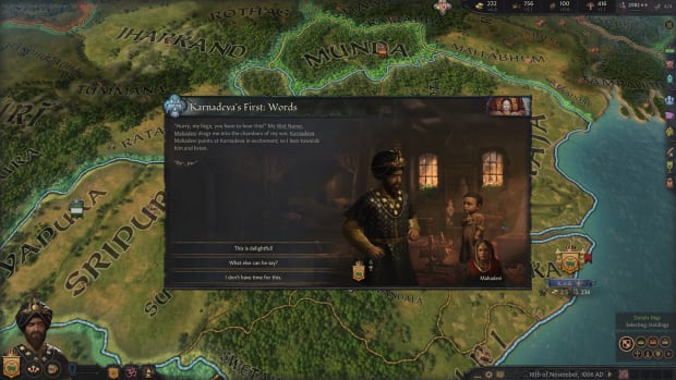 Crusader Kings 3 Wards and Wardens event about a child's first words.