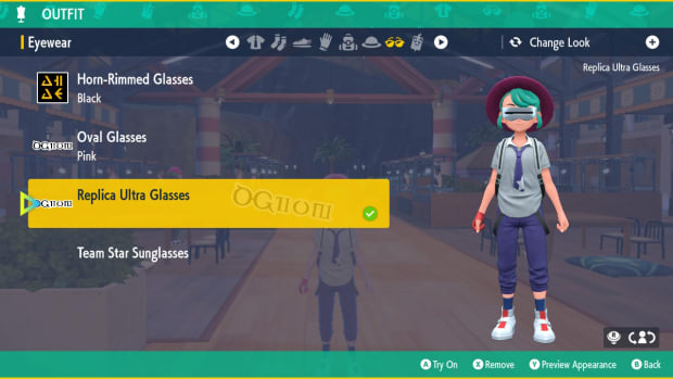 Pokemon SV DLC Team Star uniform and Ultra Glasses