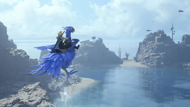 FF7 Rebirth blue chocobo