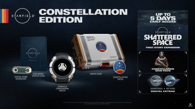 Starfield collector's edition contains digital watch and story DLC