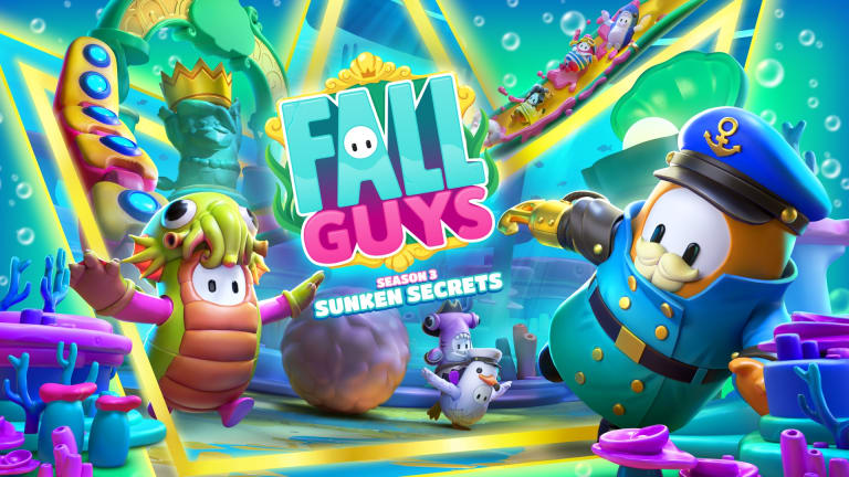 Fall Guys Season 3: Sunken Secrets announced Spongebob and Skyrim cosmetics