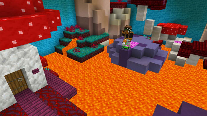 Minecraft Rising Lava Parkour nether level