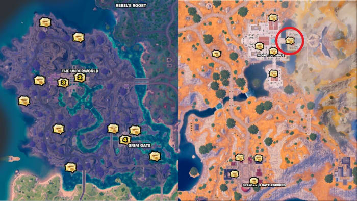 Fortnite: Olympus and Underworld chest locations in Chapter 5 Season 2 ...