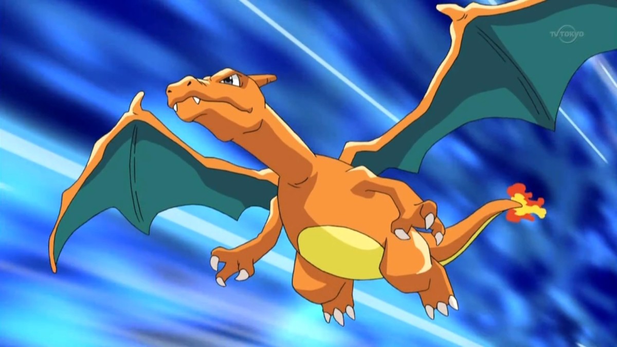 Pokemon Charizard in flight