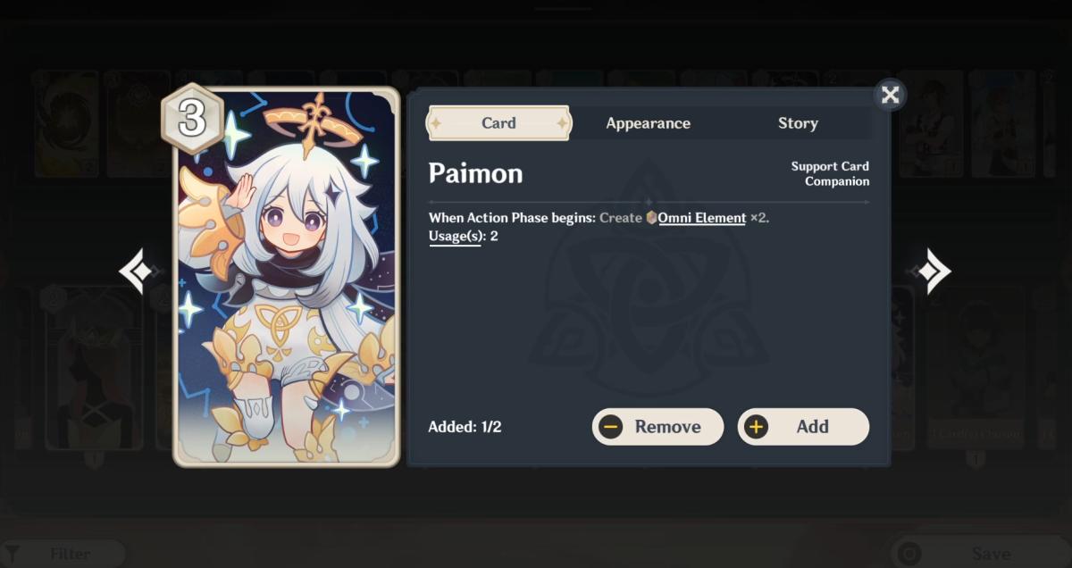 Genshin Impact Genius Invokation TCG Paimon