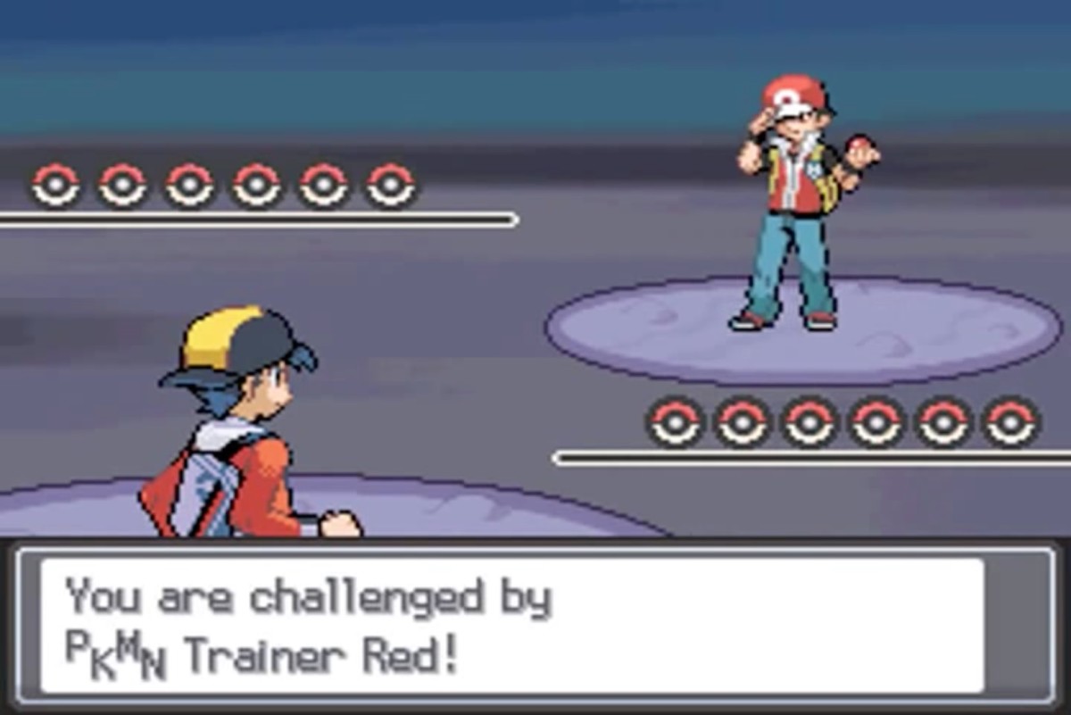 Pokemon HGSS battle vs Red