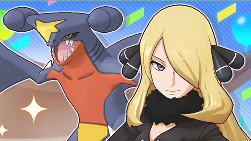 Pokemon Cyntia with Garchomp