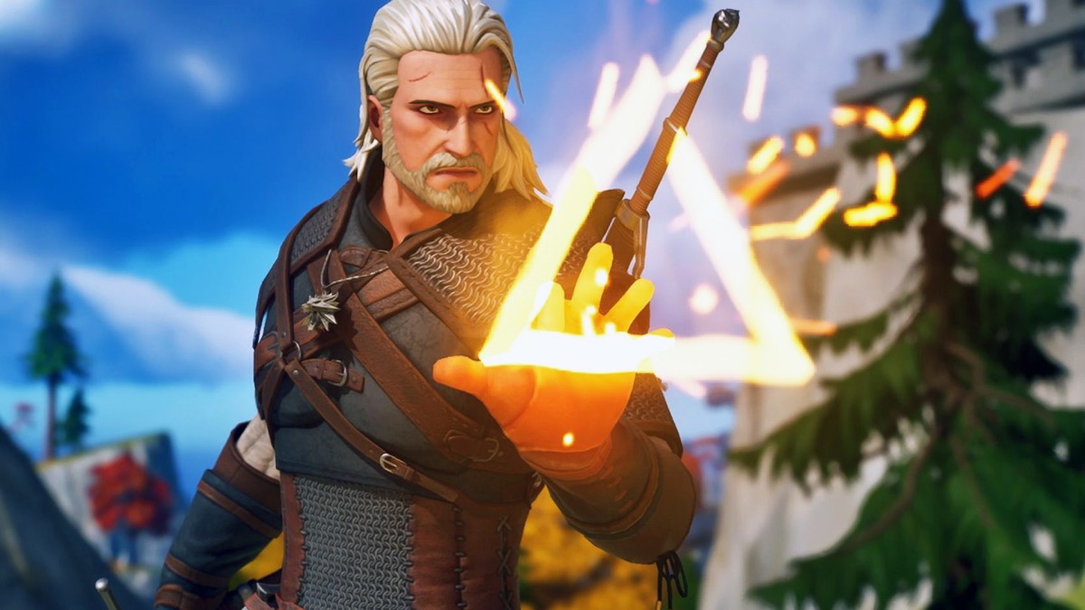 Geralt of Rivia in Fortnite.